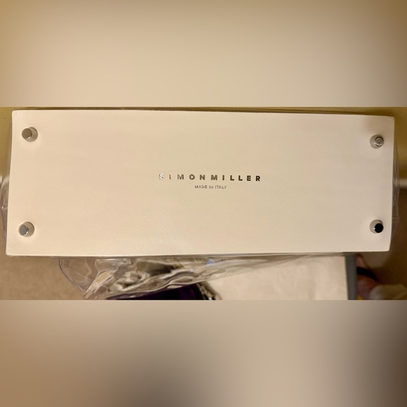 NWT SIMON MILLER PVC CLUTCH WITH ZIP INTERIOR POUCH - Picture 6 of 8